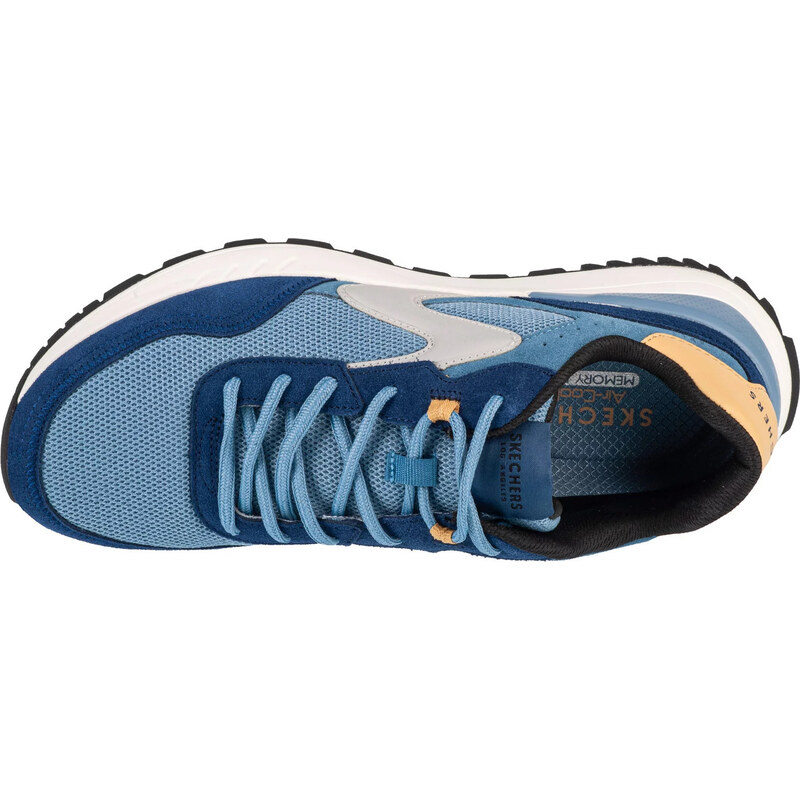 MODRÉ PÁNSKÉ POHODLNÉ TENISKY SKECHERS FURY - FURY LACE LOW Modrá