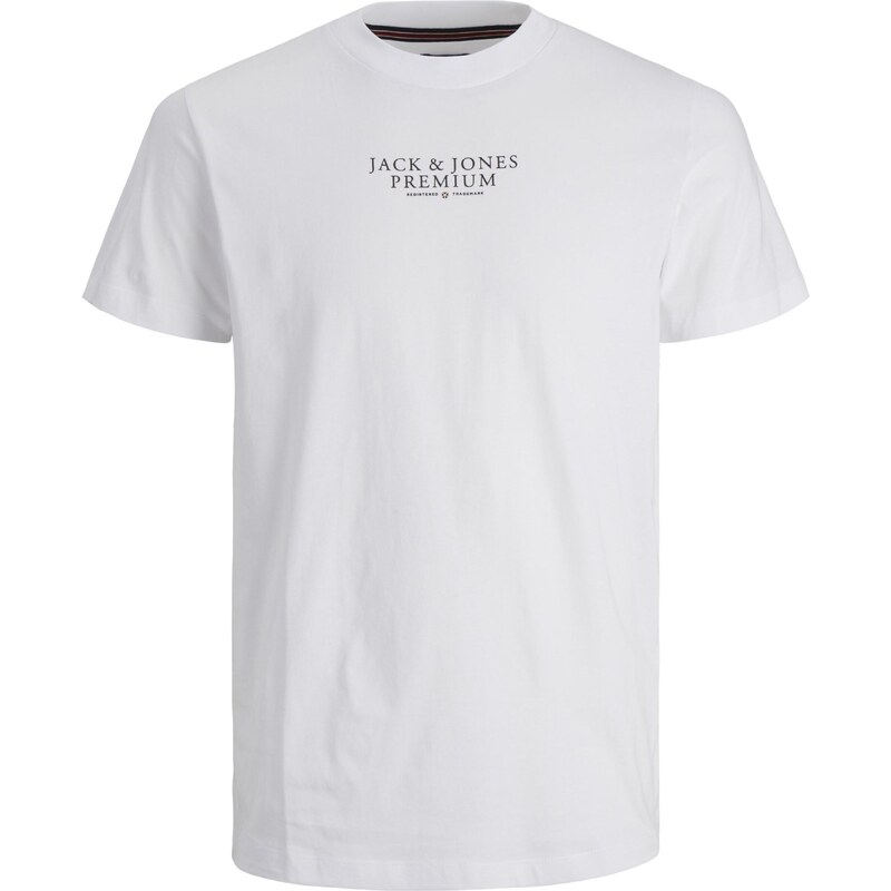 JACK & JONES Tričko JPRBLUArchie černá / bílá