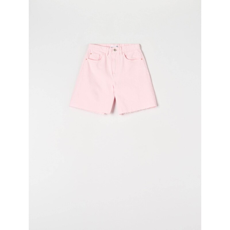 Sinsay - Džínové šortky - růžová