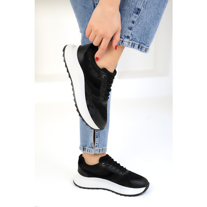 Soho Women's Black Sneakers 19006