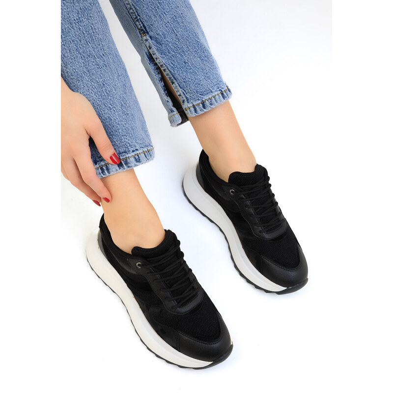 Soho Women's Black Sneakers 19006