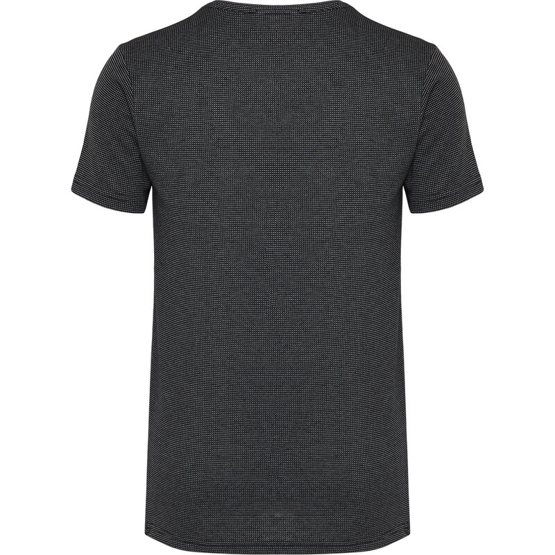 Trendyol Black Regular/Normal Fit Textured Text Printed T-Shirt