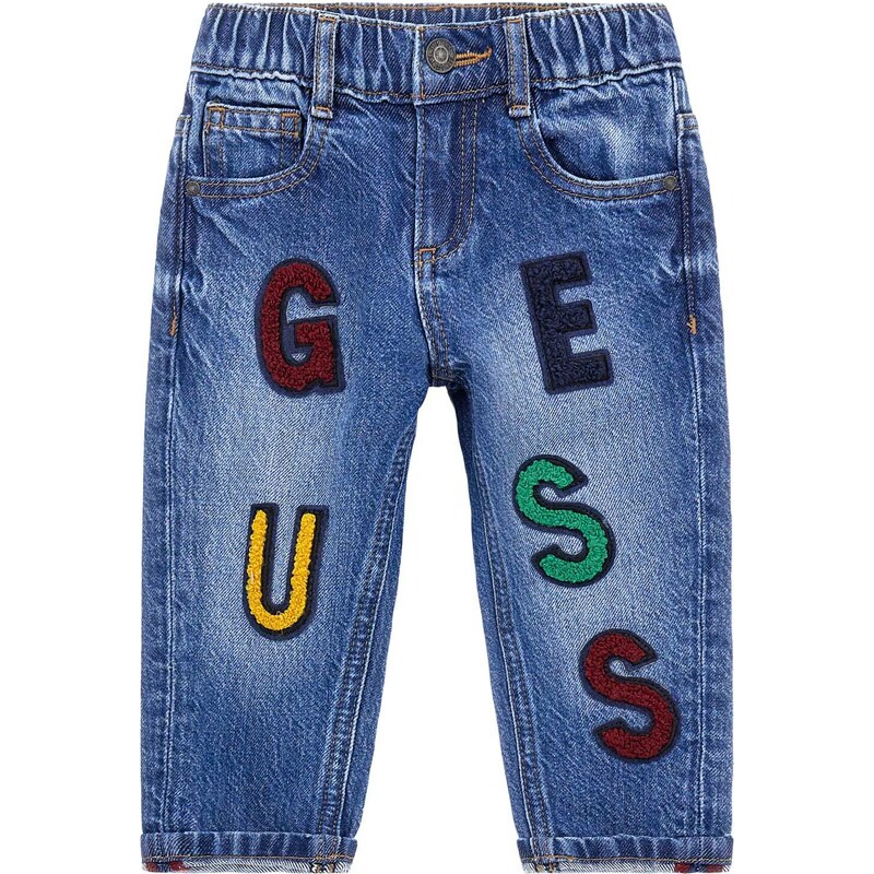 Chlapecké džíny s nápisem GUESS, modré