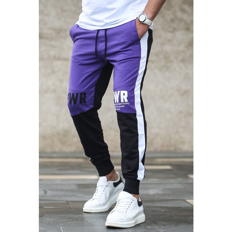 Madmext Printed Purple Tracksuit 2904