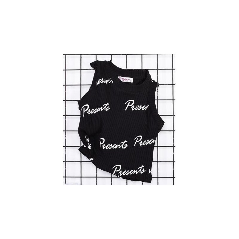 By Mini - butik Crop top PRESENTS black