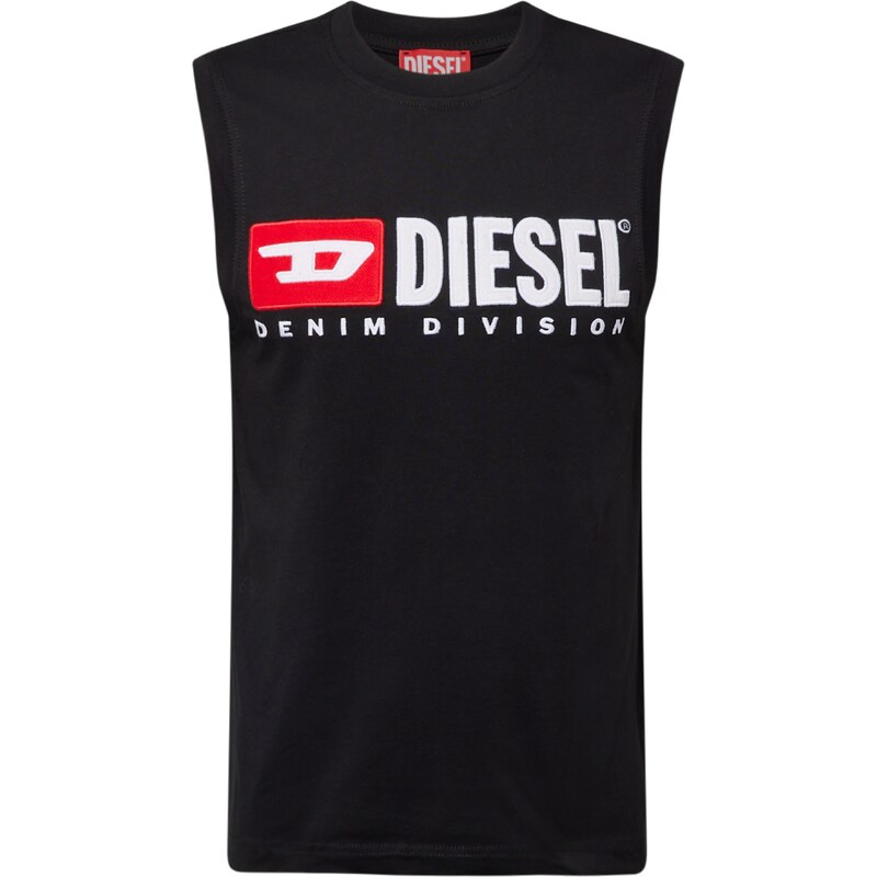 DIESEL Tričko T-Isco-Div červená / černá / bílá