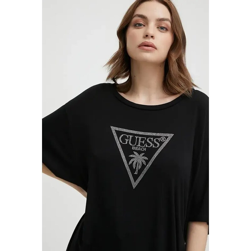 Guess t-shirt coulisse BLACK