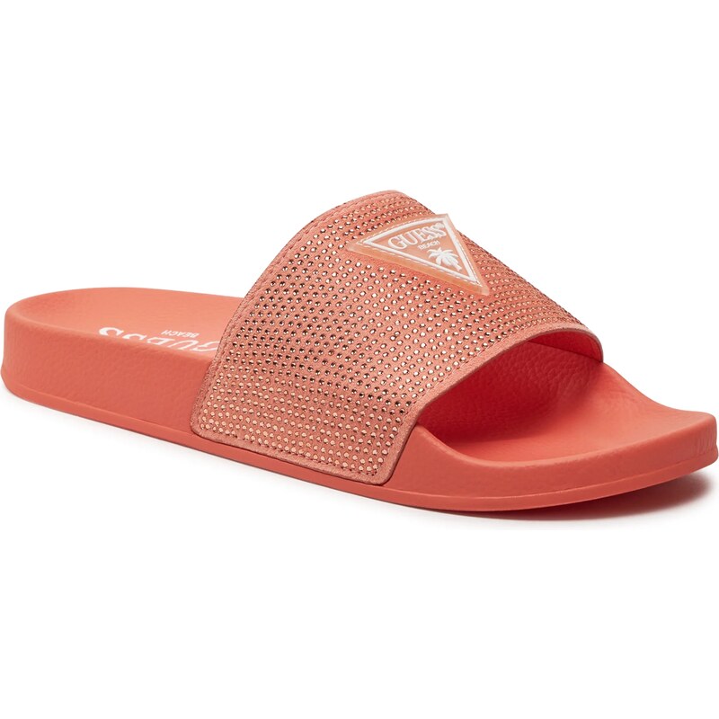 Guess beach slippers strass CORAL