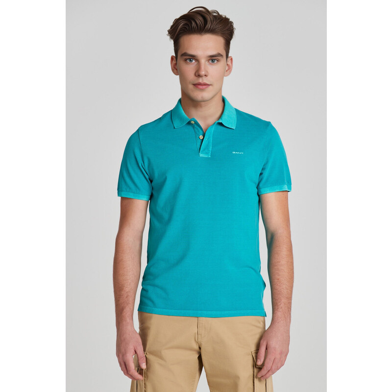 POLOKOŠILE GANT SUNFADED PIQUE SS RUGGER OCEAN TURQUOSIE