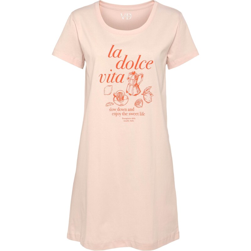VIVANCE Noční košilka oranžová / světle růžová 97227615