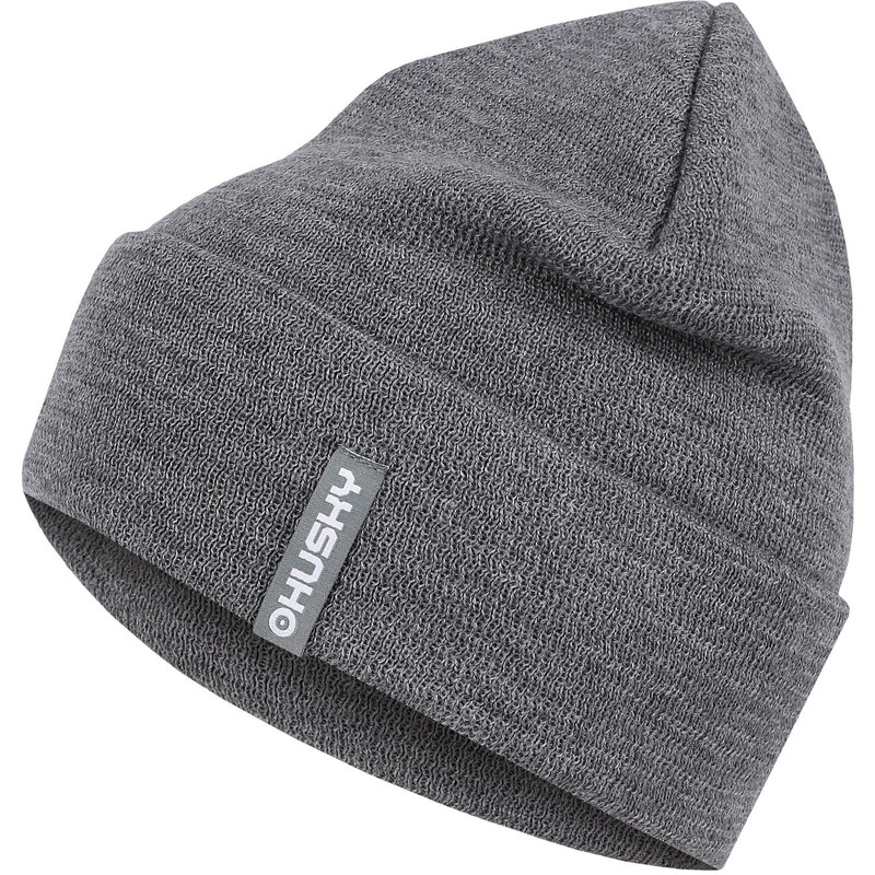 Pánská merino čepice HUSKY Merhat 1 lt. grey melange