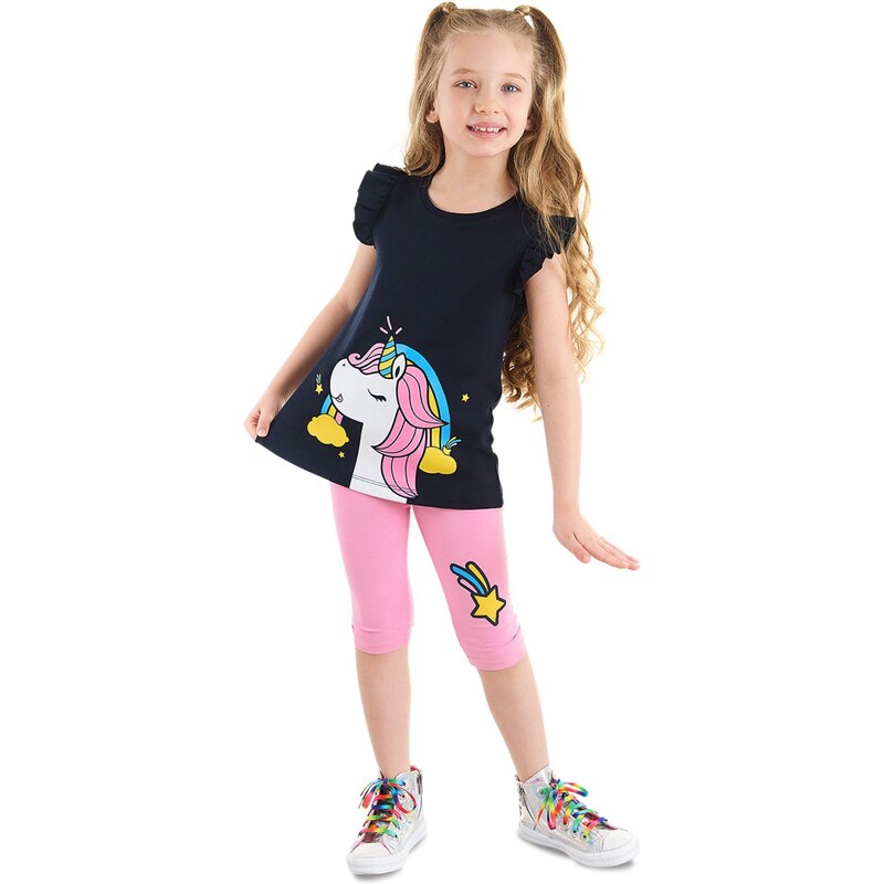 Denokids Unicorn Power Girls Kids T-shirt Leggings Suit