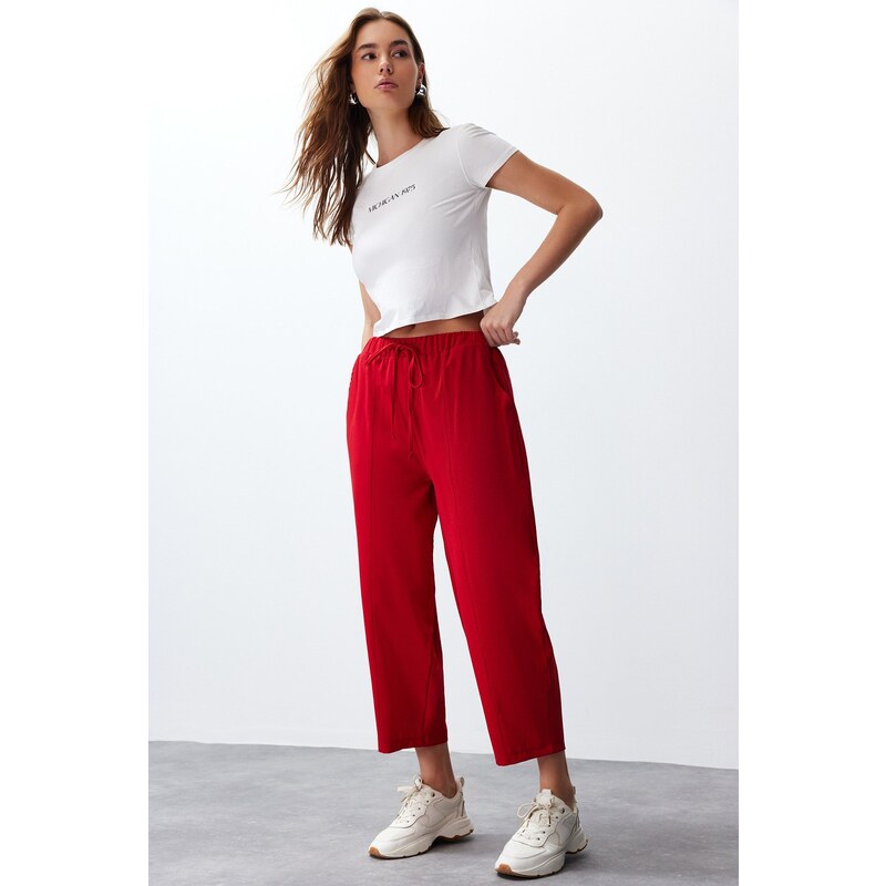 Trendyol Red Harem/Shalwar Aerobin Trousers