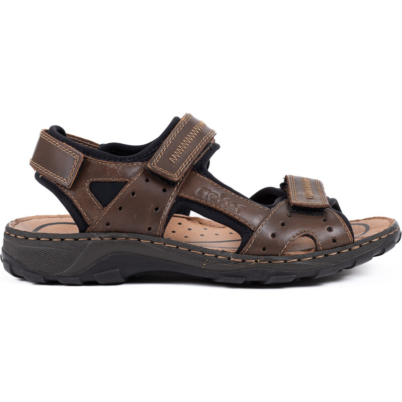 Pánské hnědé sandály Rieker 26061-25