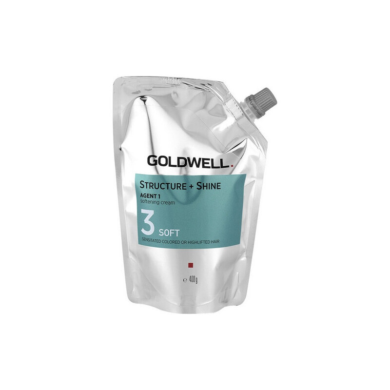 Goldwell Structure + Shine Agent 1 Softening Cream 400ml, 3 - soft - citlivé, barvené nebo zesvětlované vlasy