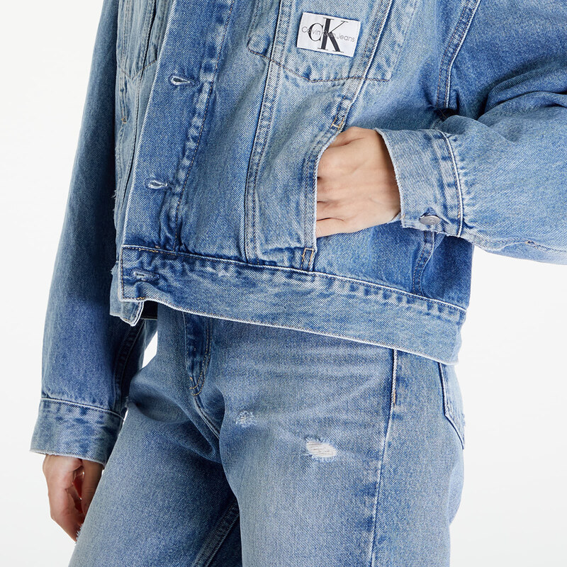 Dámská džínová bunda Calvin Klein Jeans Boxy Denim Jacket Denim Medium