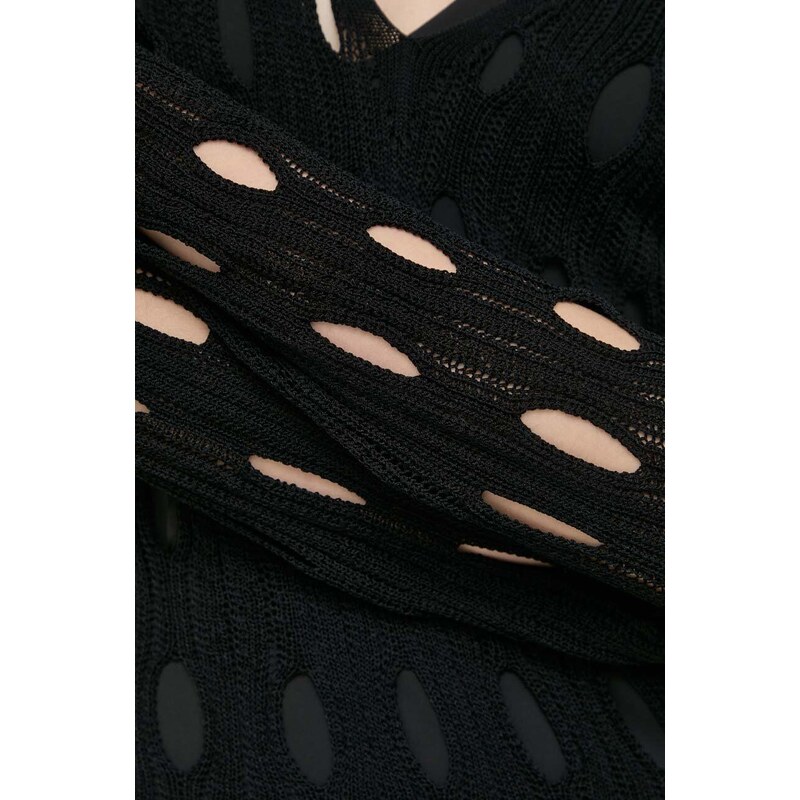 Šaty Pinko černá barva, maxi, 103470 A1UN
