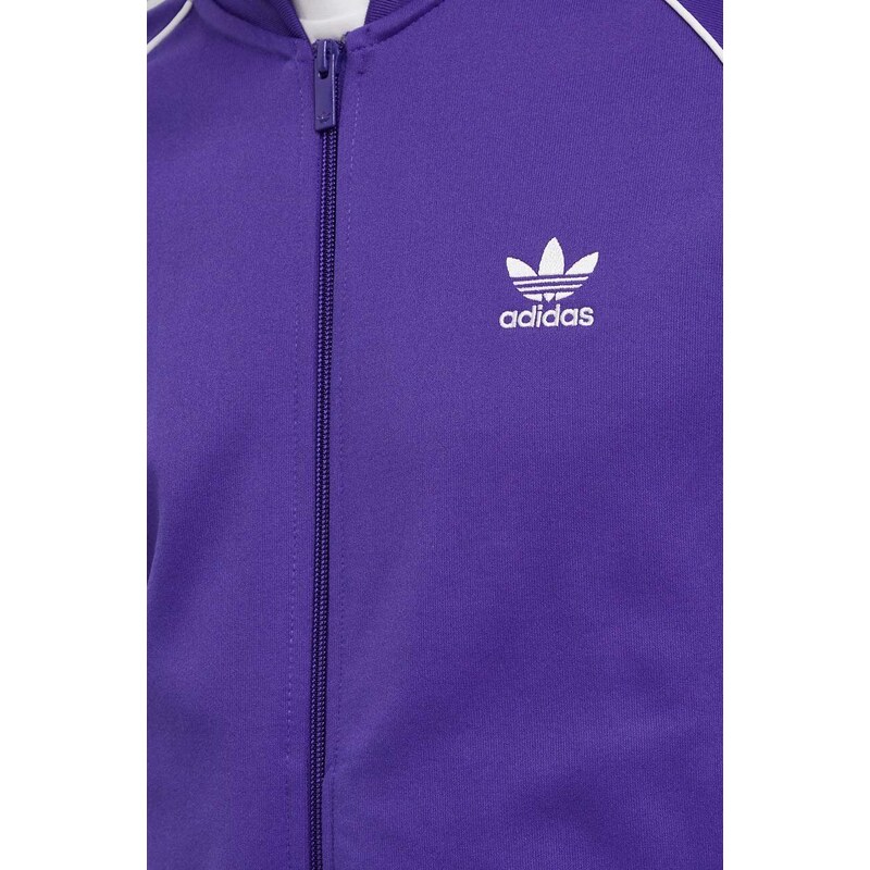 Mikina adidas Originals pánská, fialová barva, s aplikací, IR9885