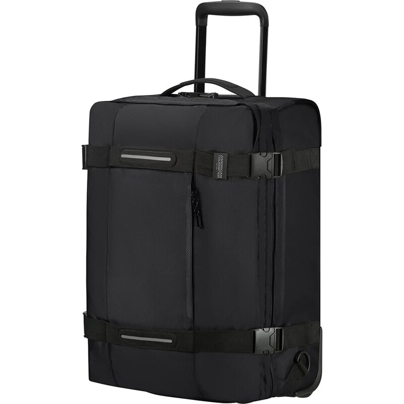 AMERICAN TOURISTER Příruční taška s kolečky a batoh 2v1 55cm Urban Track Duffle Wheels Backpack Asphalt Black
