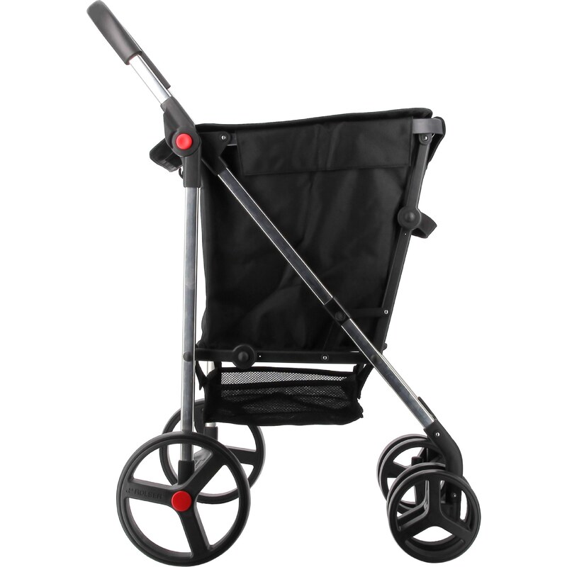 Rolser Basket MF 4Big, skládací nákupní vozík na kolečkách, černý