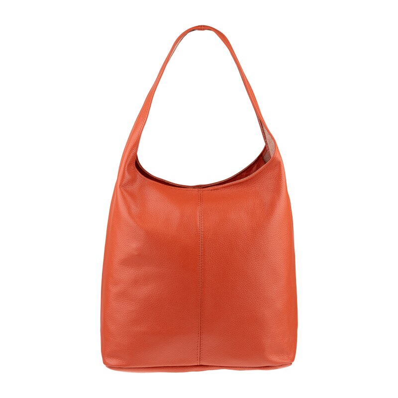 Oranžová kožená italská kabelka Camila Arancia NovaKabelka.cz