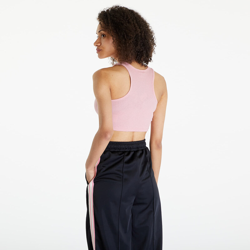 Top Urban Classics Ladies Cropped Rib Top 2-Pack Lemonadepink/ White