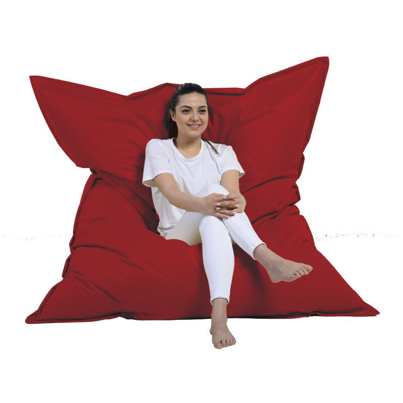 Atelier del Sofa Zahradní sedací vak Giant Cushion 140x180 - Red, Červená