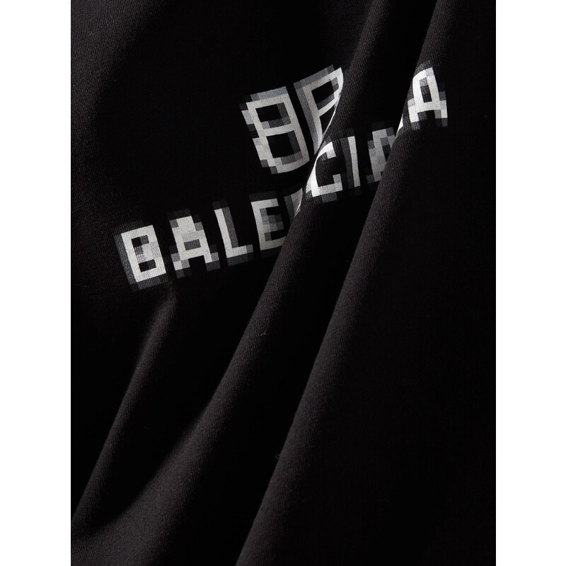 BALENCIAGA Pixel Black tričko