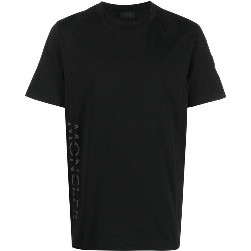 MONCLER Aside Logo Black tričko