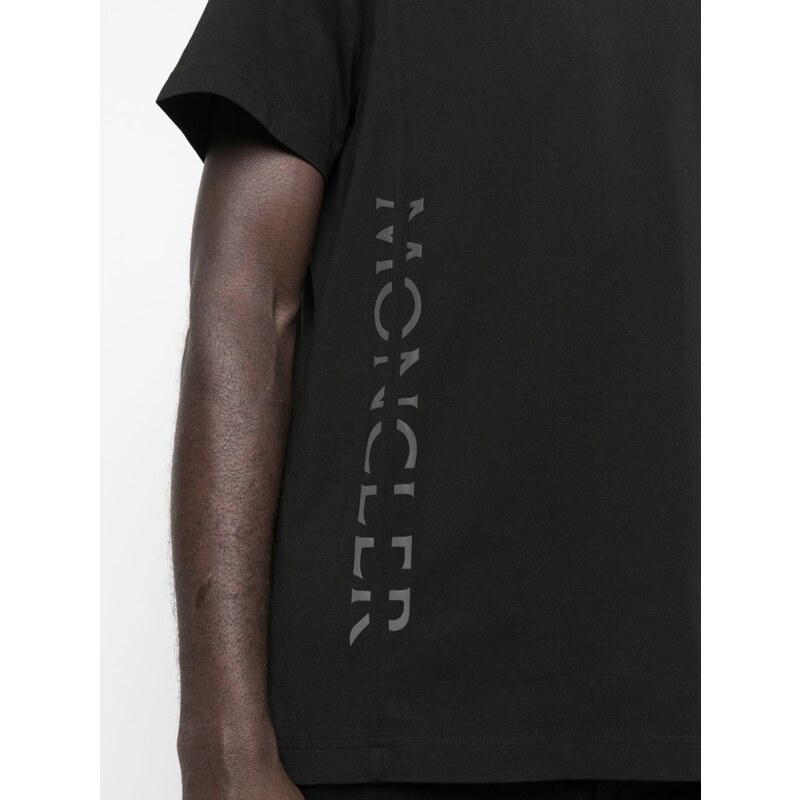 MONCLER Aside Logo Black tričko