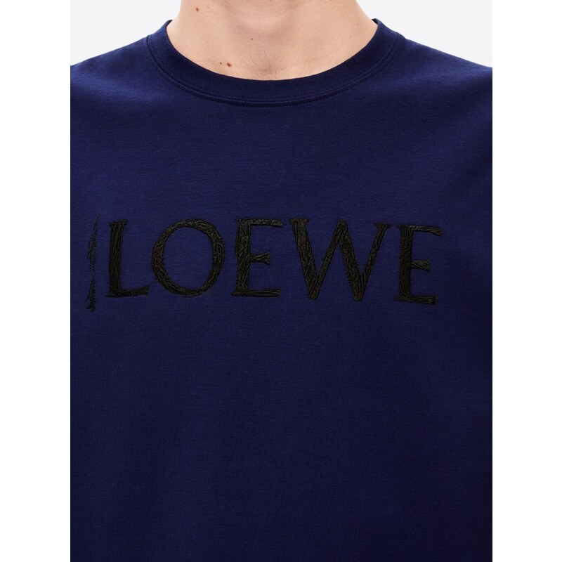 LOEWE Logo Dark Purple tričko