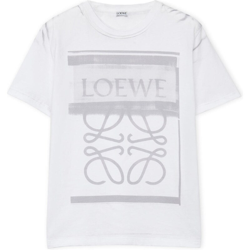 LOEWE Logo Grey White tričko