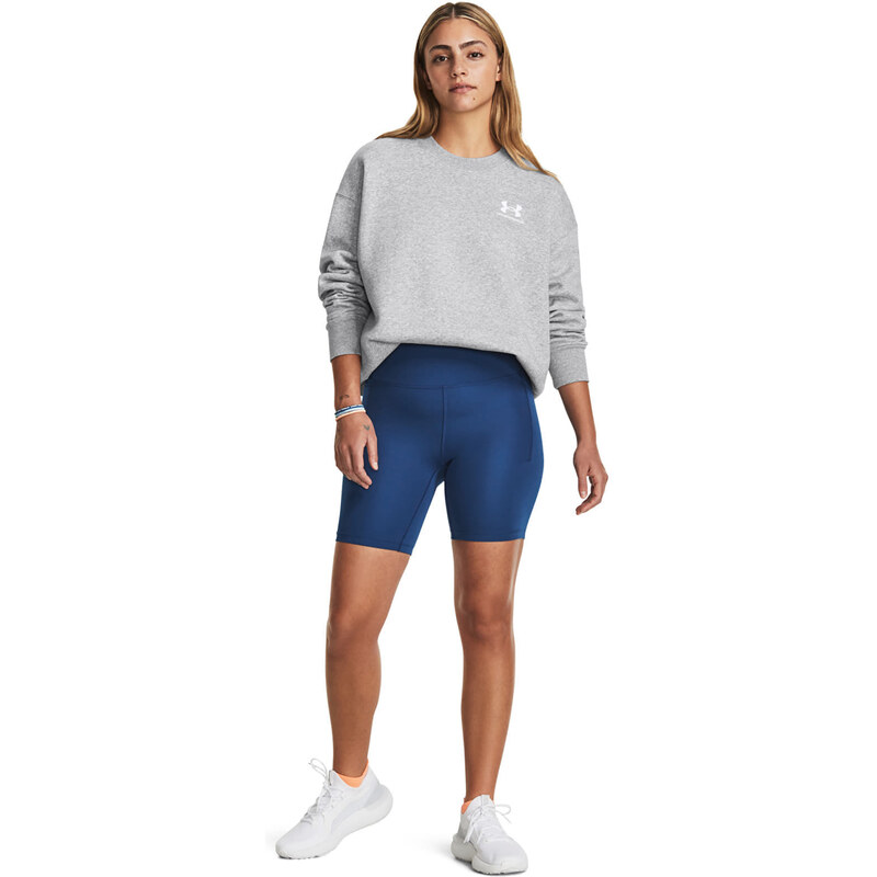 Mikina Under Armour Essential Flc Os Crew Mod Gray Light Heather