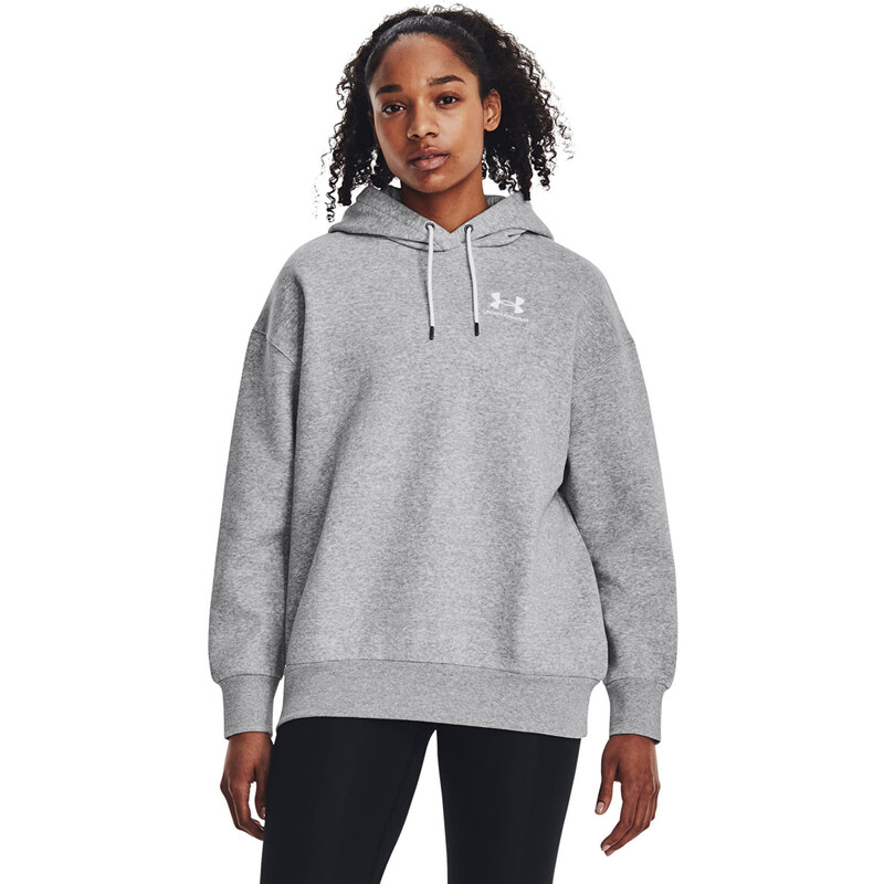 Mikina Under Armour Essential Flc Os Hoodie Mod Gray Light Heather M 91030066