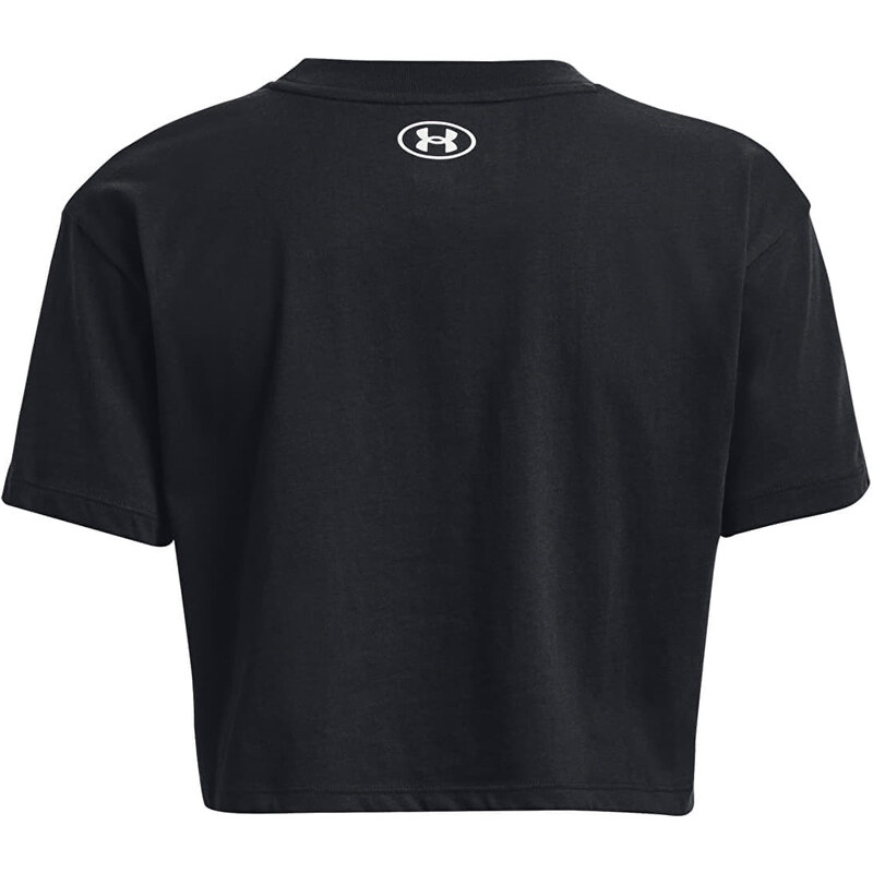 Dámské tričko Under Armour Collegiate Crest Crop Ss Black