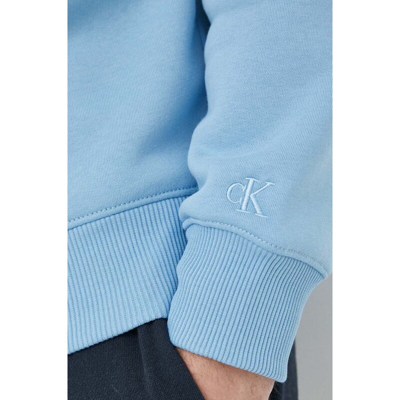 Mikina Calvin Klein Jeans pánská, s kapucí, s aplikací