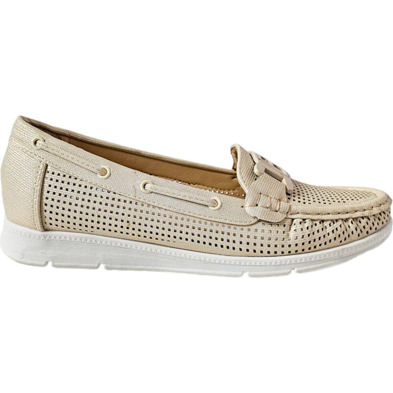 Dámské mokasíny Laura Biagiotti Beige