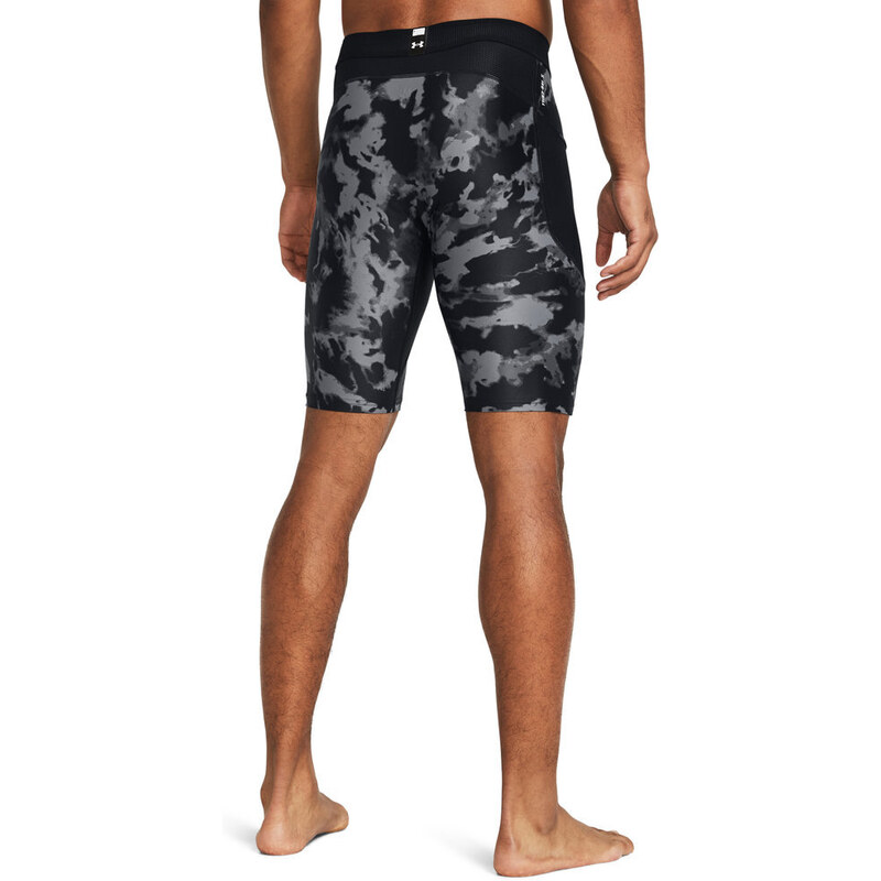 Under Armour HeatGear Iso-Chill Printed Long Shorts | Black/White