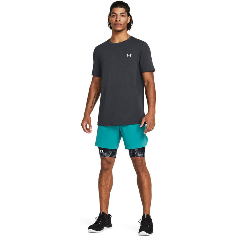 Under Armour HeatGear Iso-Chill Printed Long Shorts | Black/White