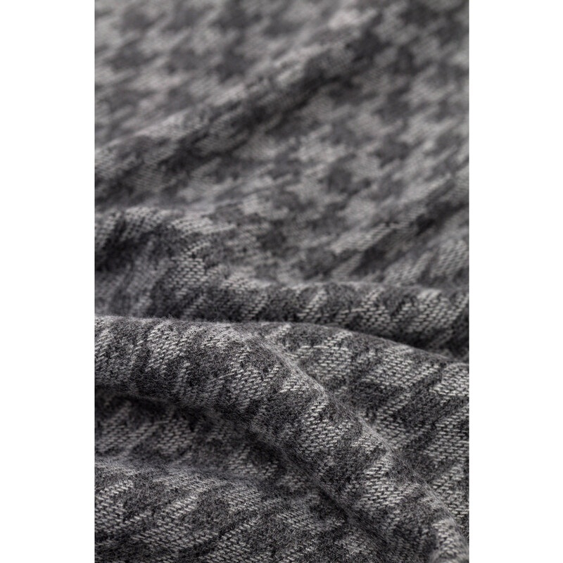 Avva Men's Gray Patterned Shawl