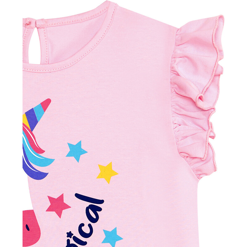 Denokids Unicorn Magic Girls Pink Dress