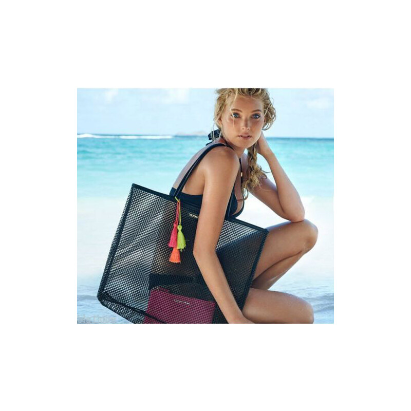 Victoria´s Secret beach swim tote černá taška