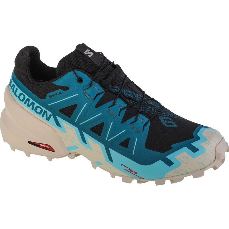 ČERNO-MODRÉ PÁNSKÉ TRAILOVÉ TENISKY SALOMON SPEEDCROSS 6 GTX Barevná