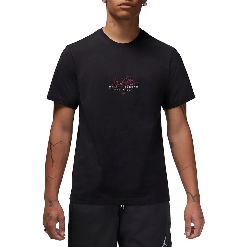 Jordan essential graphic crew tee BLACK