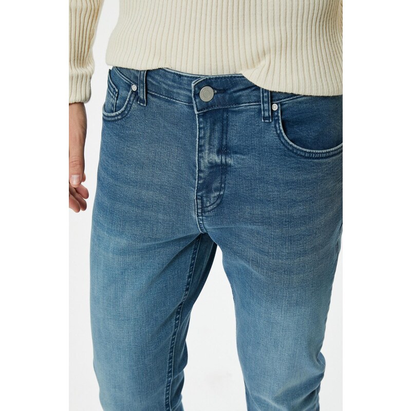 Koton Men's Indigo Stone Jeans