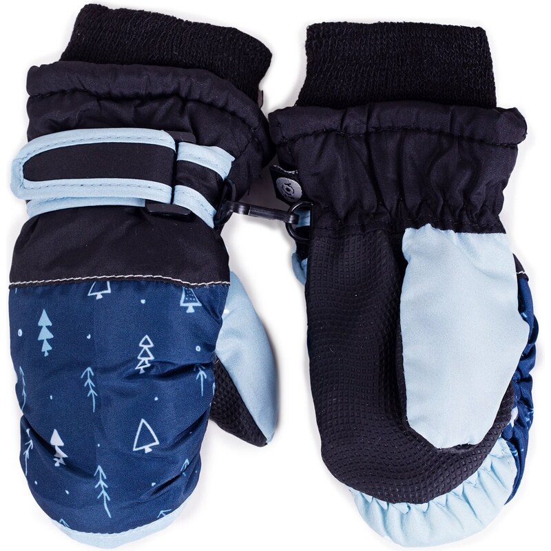 Yoclub Kids's Children's Winter Ski Gloves REN-0227C-A110 Navy Blue