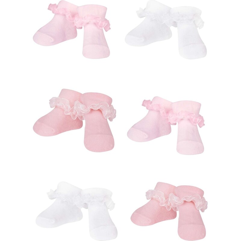 Yoclub Kids's 6Pack Girl's Ruffle Socks SKA-0119G-AA0J-003