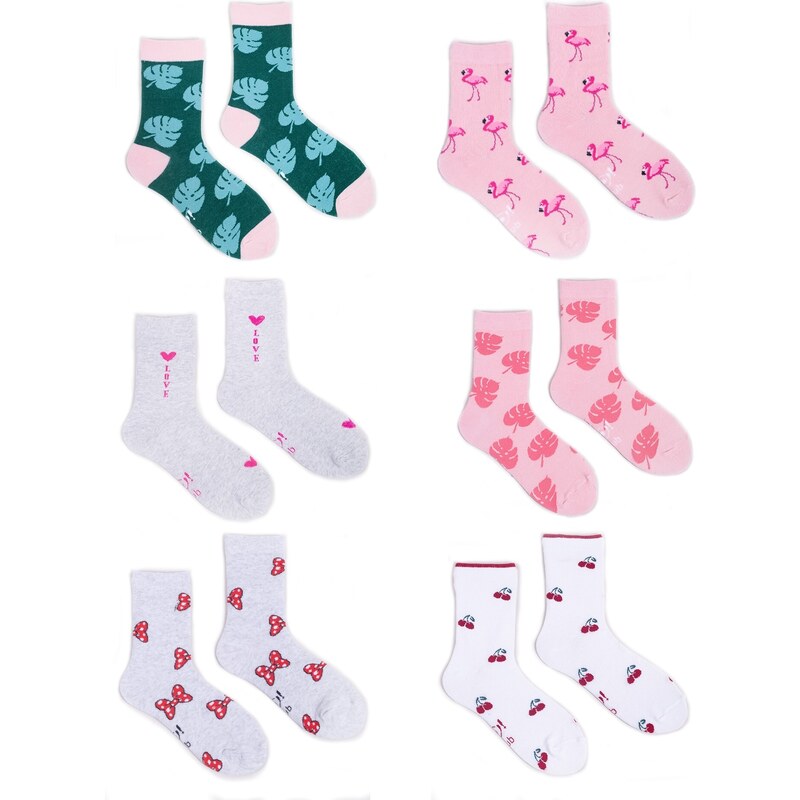 Yoclub Kids's 6Pack Children's Socks SKA-0006G-AA00-009