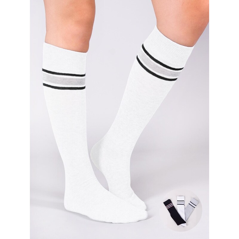 Yoclub Kids's 3Pack Girls' Knee-High Socks SKA-0048G-AA00-006