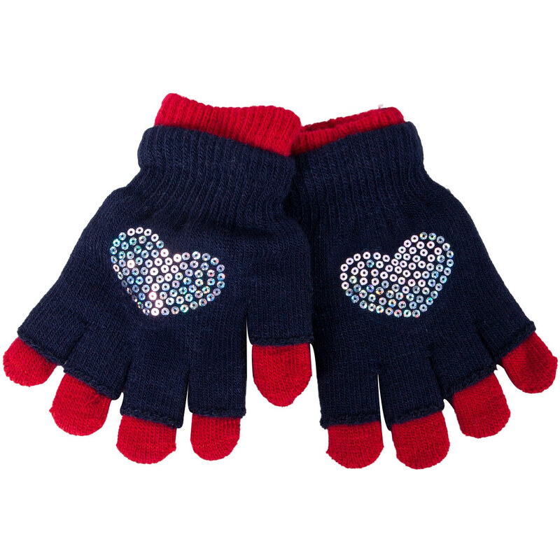 Yoclub Kids's Gloves RED-0242G-AA50-008 Navy Blue